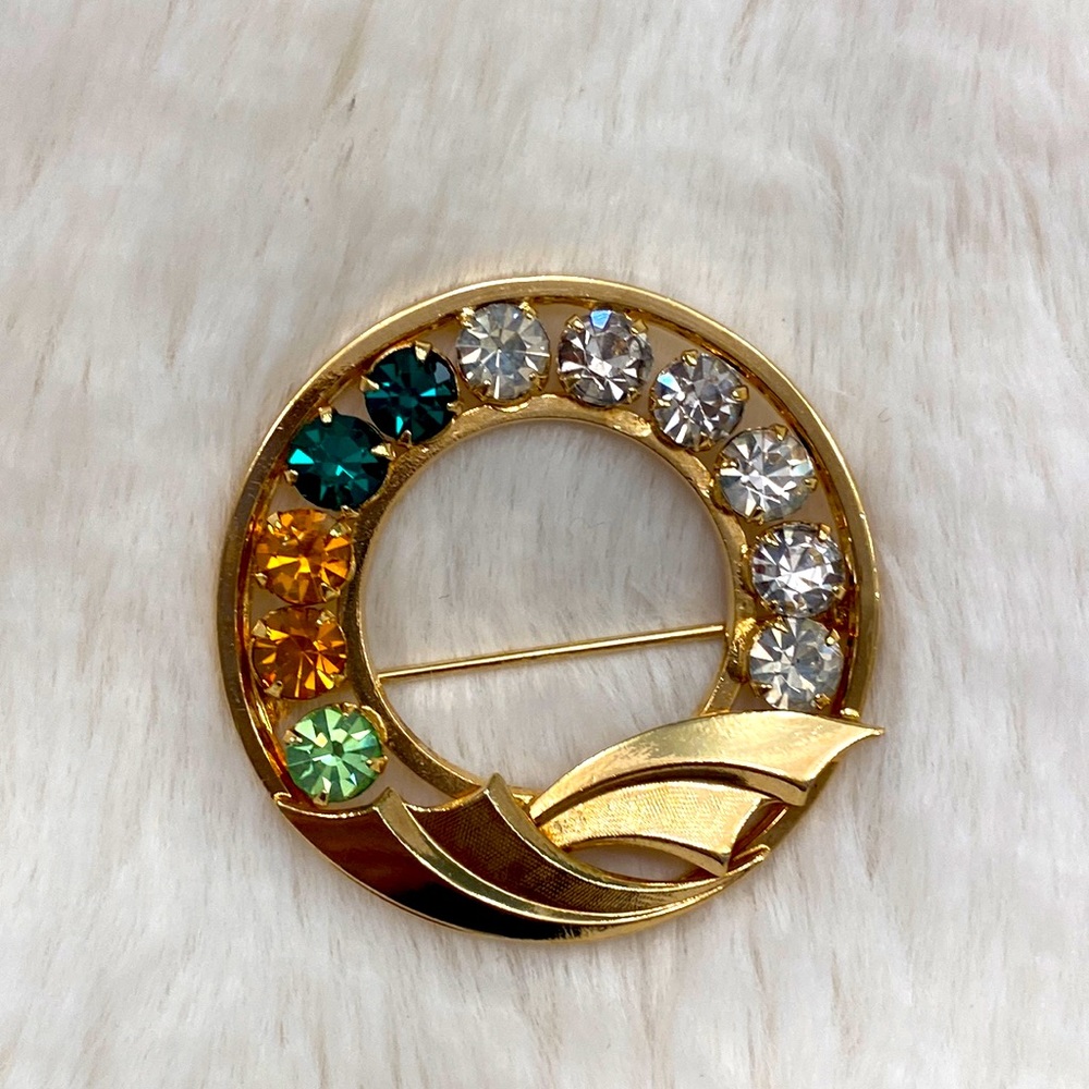 Vintage Crystal Brooch